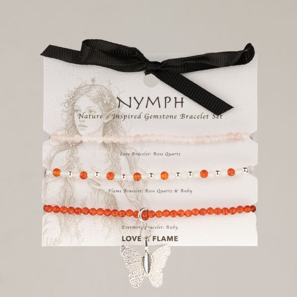 Súprava náramkov z drahých kameňov Nymph Spirit – Láska a plameň