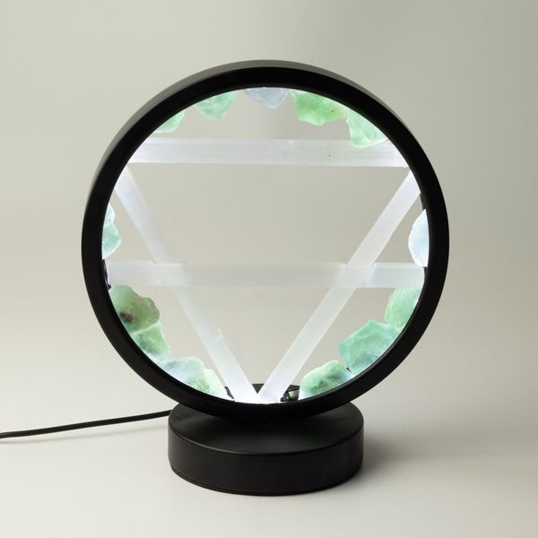 Drahokamová lampa – Zem – Aventurín a selenit