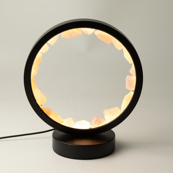 Drahokamová lampa - Zenové telo - ružový kremeň