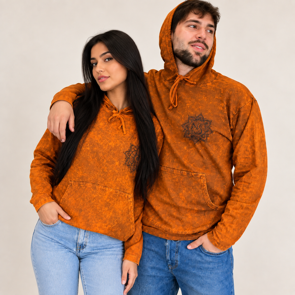 Nomad Sari – Ľahká tričková mikina Stone Washed s kapucňou a klokaním vreckom.