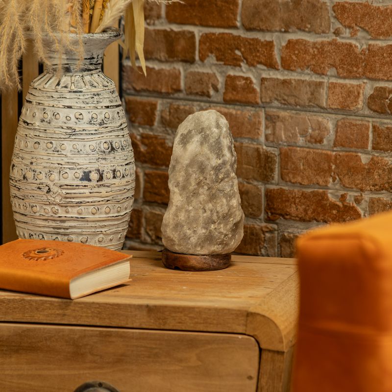 Sivá himalájska soľná lampa - 2-3 kg