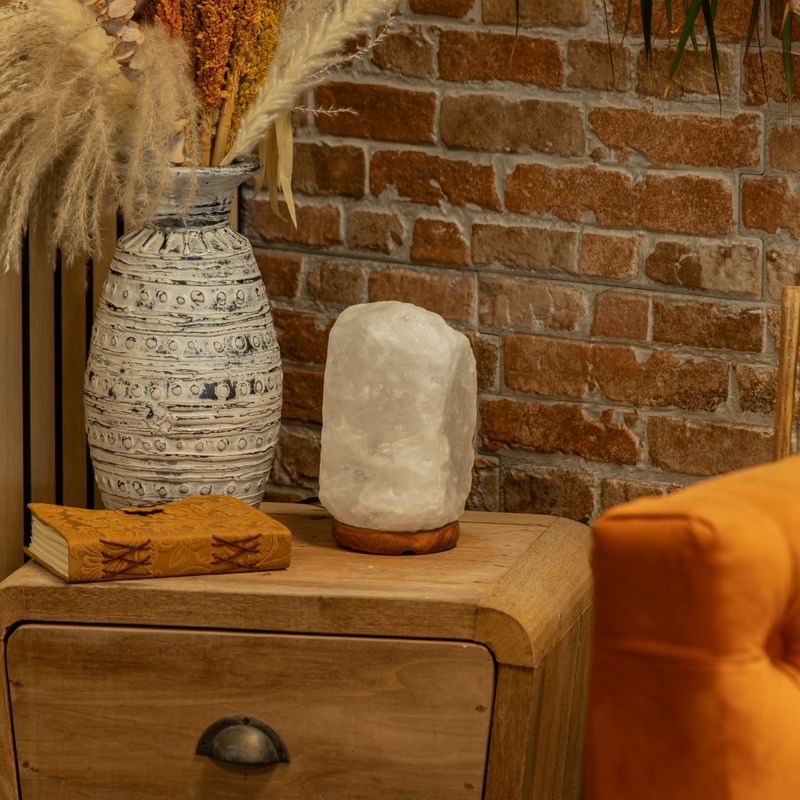 Crystal Rock Himalájská soľná lampa - a základňa približne 3-5 kg