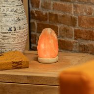Kvalitná USB prírodná soľná lampa - 11,5 cm (viacfarebná)