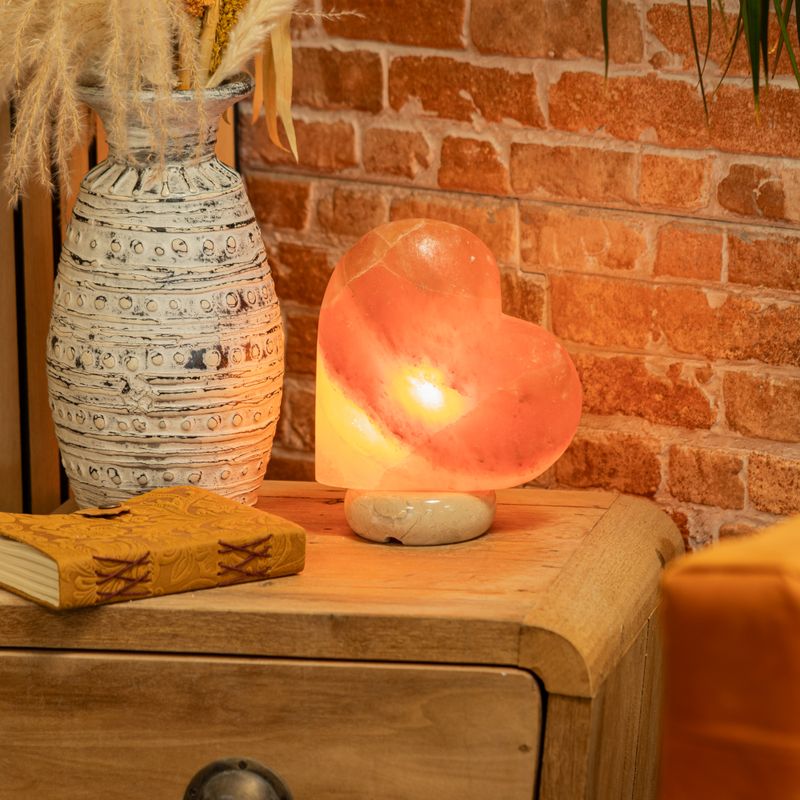 Ručne vyrobená soľná lampa - Srdce