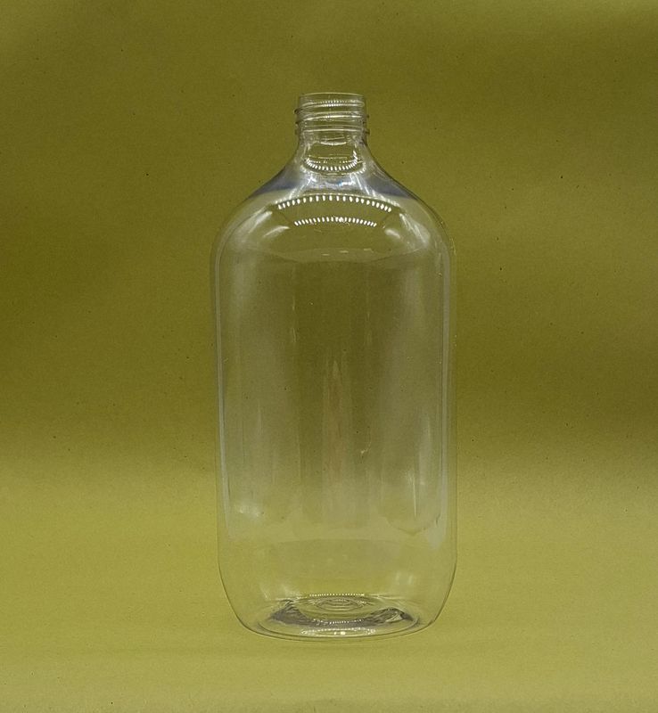 Priehľadná plastová fľaša typu Boston - 1000 ml