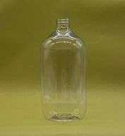 Priehľadná plastová fľaša typu Boston - 1000 ml