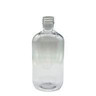 Priehľadná plastová fľaša typu Boston - 500 ml