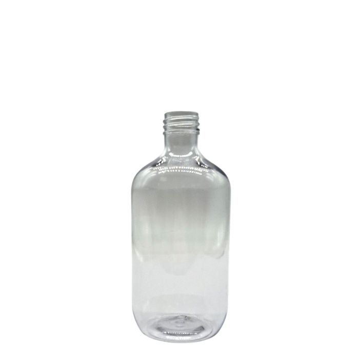 Priehľadná plastová fľaša typu Boston - 250 ml