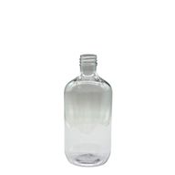 Priehľadná plastová fľaša typu Boston - 250 ml