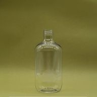 Priehľadná plastová fľaša typu Boston - 250 ml