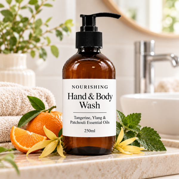 Mandarínka, ylang-ylang a pačuli sprchový gél na ruky a telo 250 ml - Biela etiketa