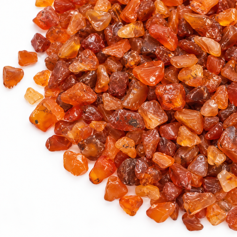 Karneolové drahokamové úlomky vo veľkom - 1KG