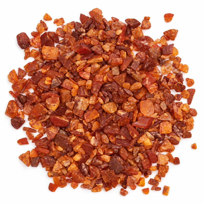 Karneolové drahokamové úlomky vo veľkom - 1KG