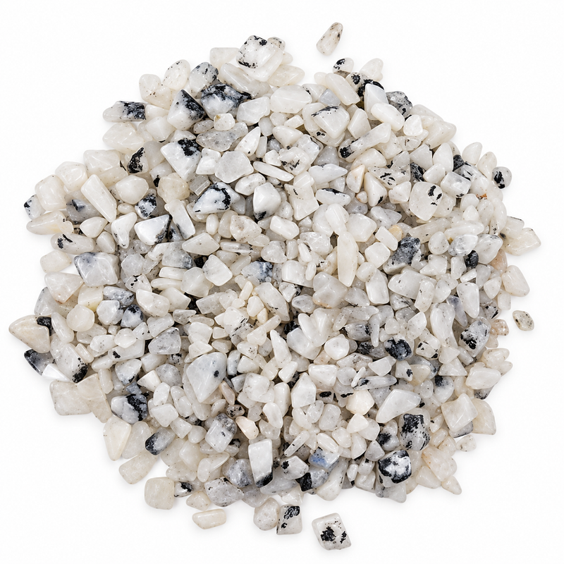 Drahokamové zlomky mesačný kameň (Rainbow Moonstone) - 1 kg