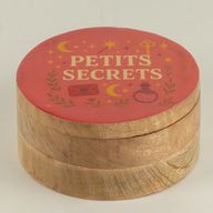Okrúhla smaltovaná škatuľka - Petite Secrets
