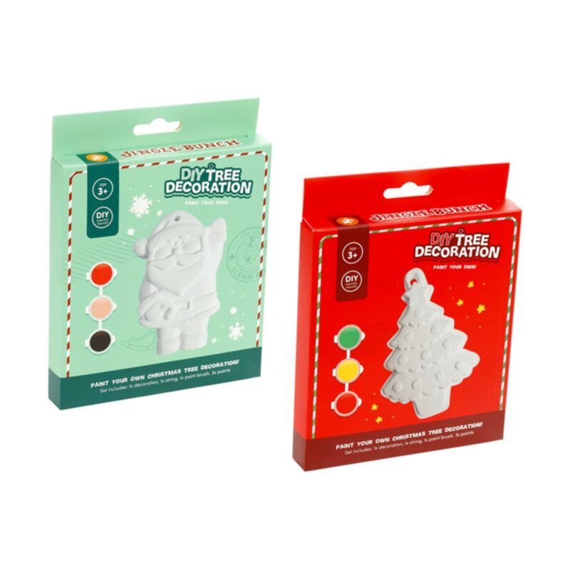 Jingle Bunch vianočná dekorácia na vymaľovanie – vianočný stromček DIY