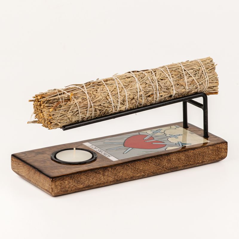 Veľký smaltovaný Stojan na Palo Santo – štartovací balík (4 × 6 dizajnov)