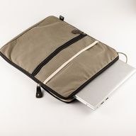 Veľké plátenné puzdro na notebook – olivové