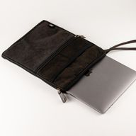 Cestovné puzdro na notebook s efektom Stonewash – antracitové