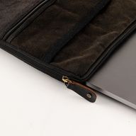 Cestovné puzdro na notebook s efektom Stonewash – antracitové