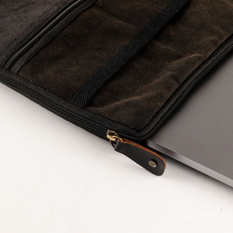 Cestovné puzdro na notebook s efektom Stonewash – antracitové