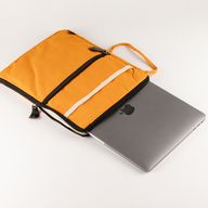 Plátenné cestovné puzdro na notebook – oranžové