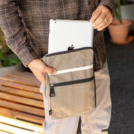 Plátenné puzdro na tablet – olivové
