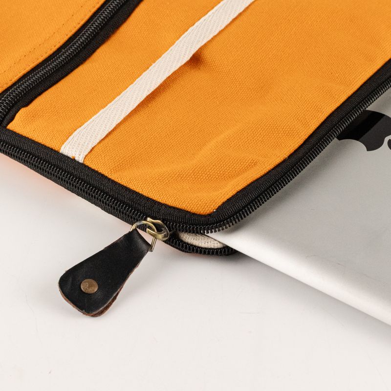 Plátenné puzdro na tablet – oranžové