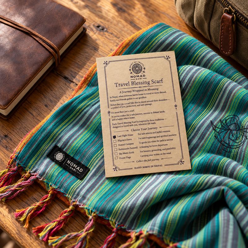 Nomad Sari štartovací balíček šál Travel Blessing – 72 šál + stojan na vystavenie ZDARMA