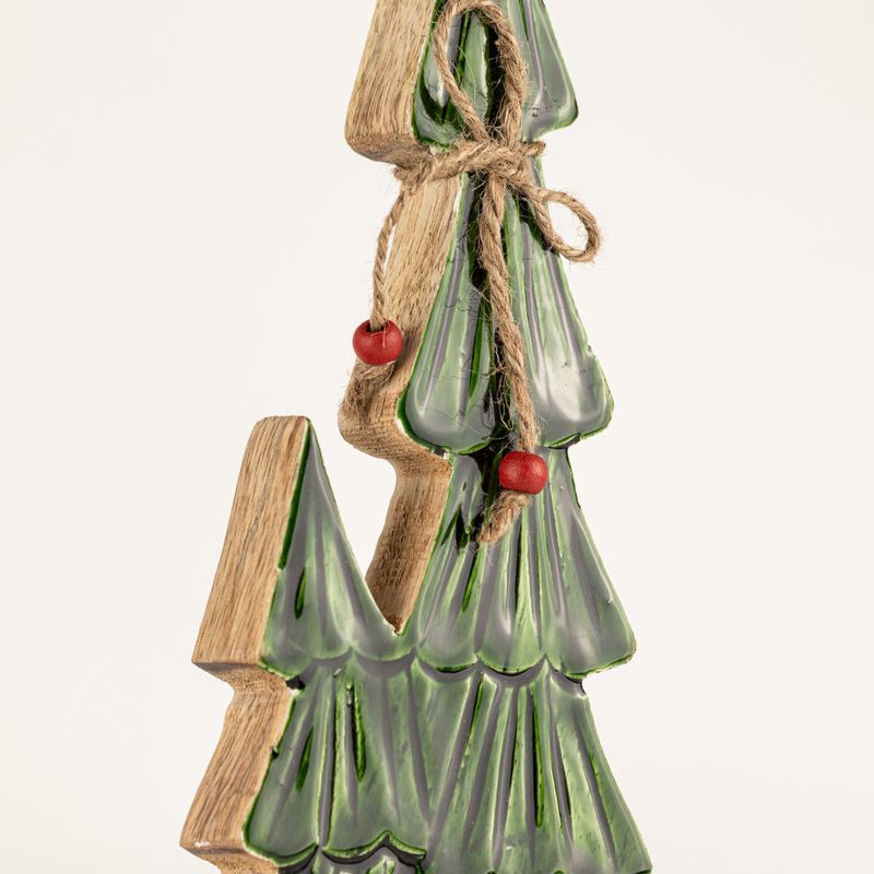 Stratení v lese – Stredná – Dvojité smaltované stromy – (34x11x2,5 cm)