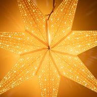 Hviezdna lampa - Upokojujúca krémová - Sedemcípa - 60 cm