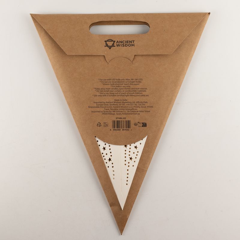 Hviezdna lampa - Klasická biela - Sedemcípa - 60 cm