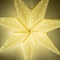 Hviezdna lampa - Klasická biela - Sedemcípa - 60 cm