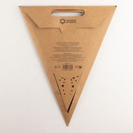 Hviezdna lampa - prírodná hnedá - sedemcípa - 60 cm