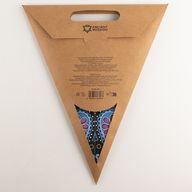 Hviezdna lampa - Fialovo-tyrkysový páv, päťcípa - 60 cm