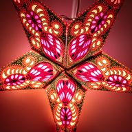 Hviezdna lampa - Fire Festival päťcípa - 60 cm