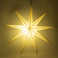 Hviezdna lampa - Super Nova šampanské trblietky, deväťcípa - 90 cm