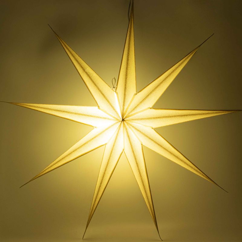 Hviezdna lampa - Super Nova šampanské trblietky, deväťcípa - 90 cm