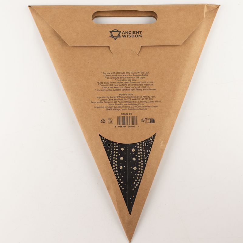 Hviezdna lampa - Čierna Polárna žiara sedemcípa - 60cm