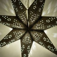 Hviezdna lampa - Čierna Polárna žiara sedemcípa - 60cm
