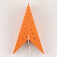 Hviezdna lampa - oranžové svetlá, deväťcípa - 45 cm
