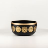 Čierne zverokruhové misky – sada 3 kusov – 15 cm, 19 cm, 20 cm