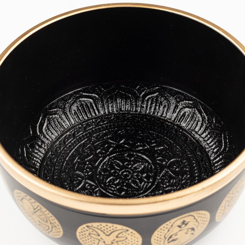 Čierne zverokruhové misky – sada 3 kusov – 15 cm, 19 cm, 20 cm