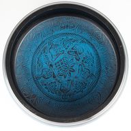 Obrovská spievajúca misa – zaprášená modrá – 32x15cm – dizajn 1