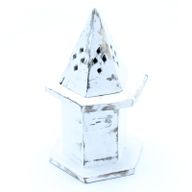 Stojany na Vonné Kužele - Biela Vymývaná - Pyramída Mini Dom
