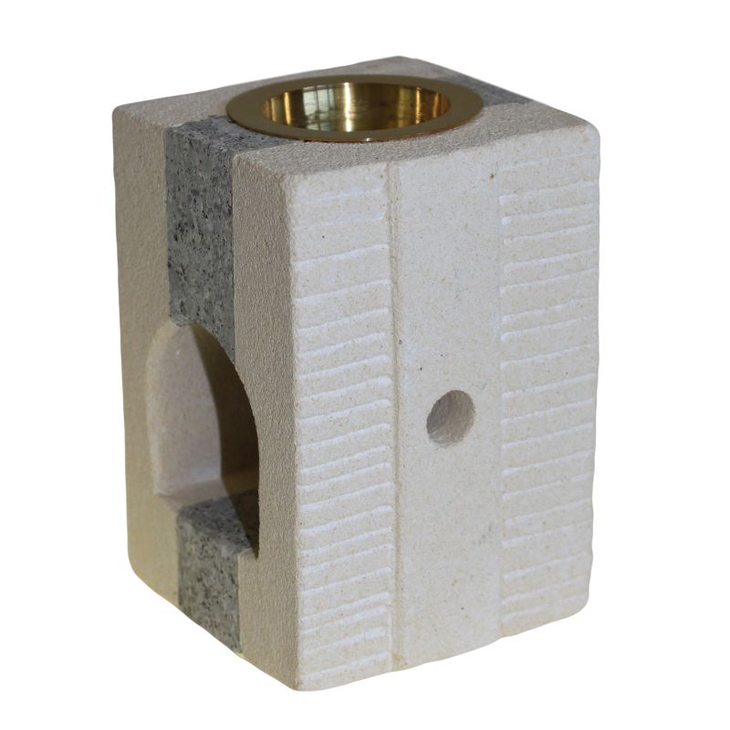 Kamenná Aroma Lampa Hranatá - Combo