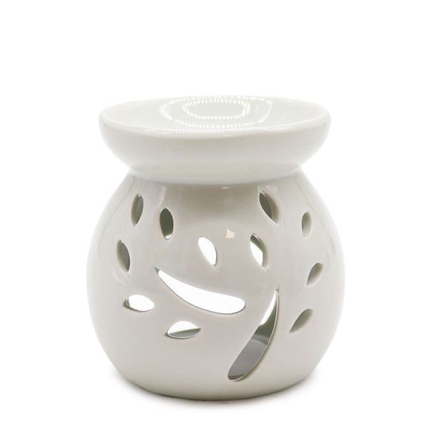 Malá Klasická Biela Aroma Lampa - Výrez Stromu