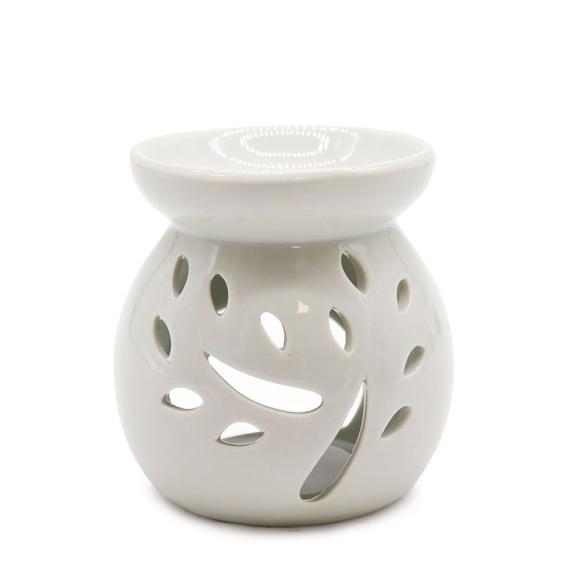 Malá Klasická Biela Aroma Lampa - Výrez Stromu