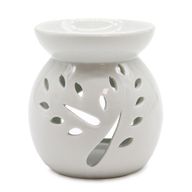 Veľká Klasická Biela Aroma Lampa - Výrez Stromu