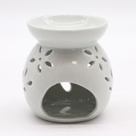 Veľká Klasická Biela Aroma Lampa - Výrez Stromu